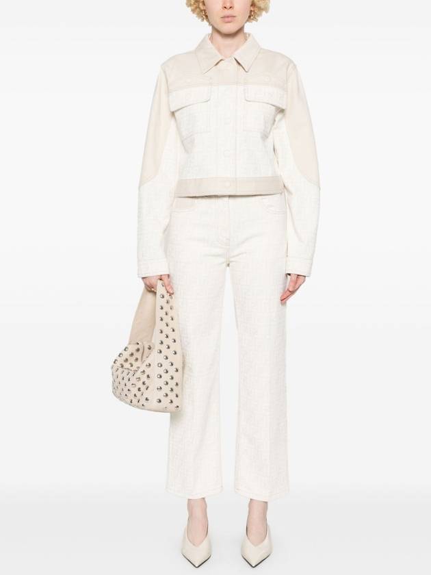 Fendi FF Long Jeans White