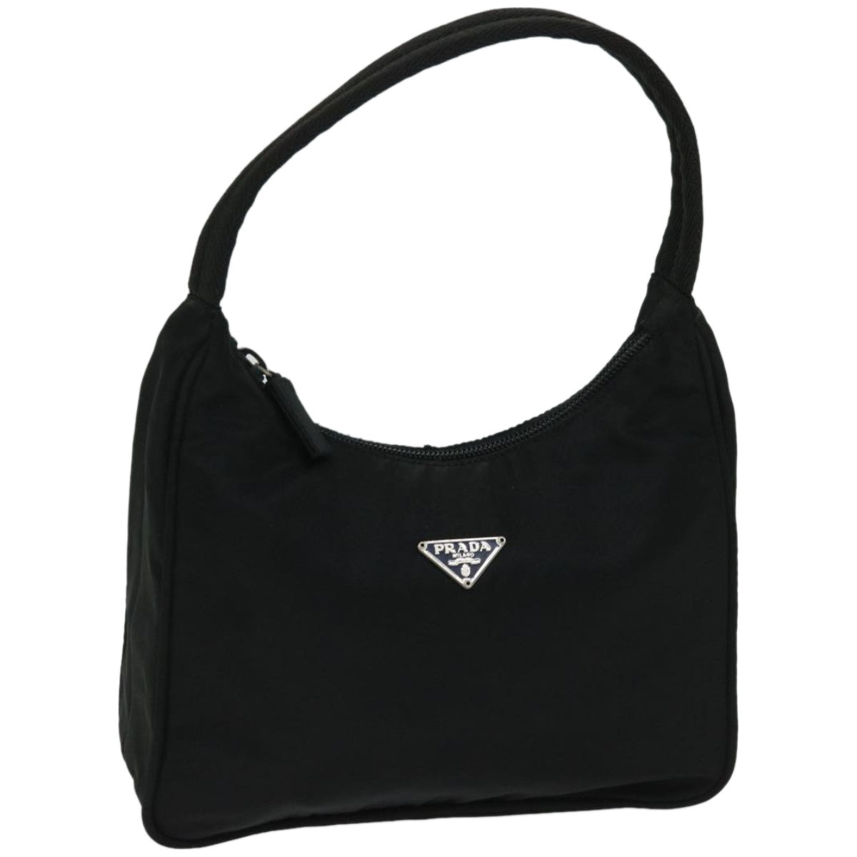 PRADA Hand Bag Nylon Black  fm3212
