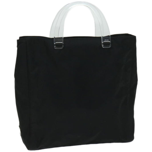 PRADA Hand Bag Nylon Black  fm3213