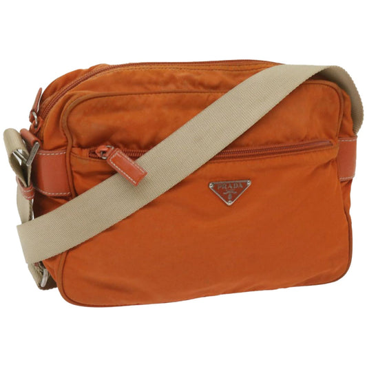 PRADA Shoulder Bag Nylon Orange  fm3214