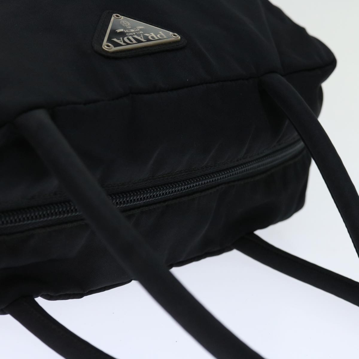PRADA Hand Bag Nylon Black  fm3215