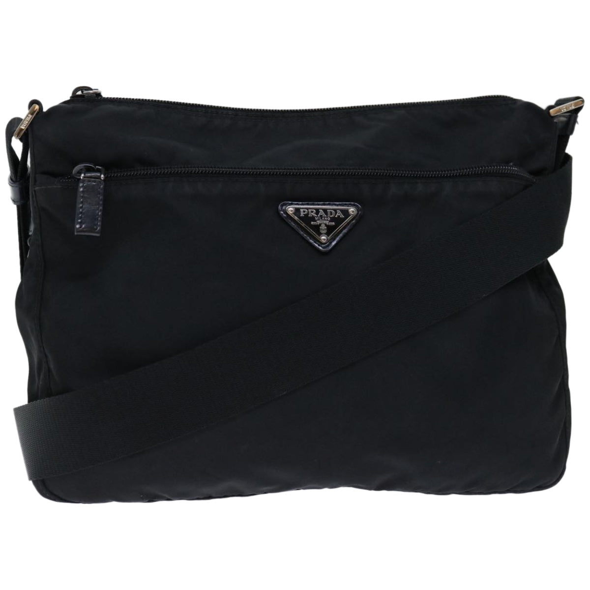 PRADA Shoulder Bag Nylon Black  fm3218