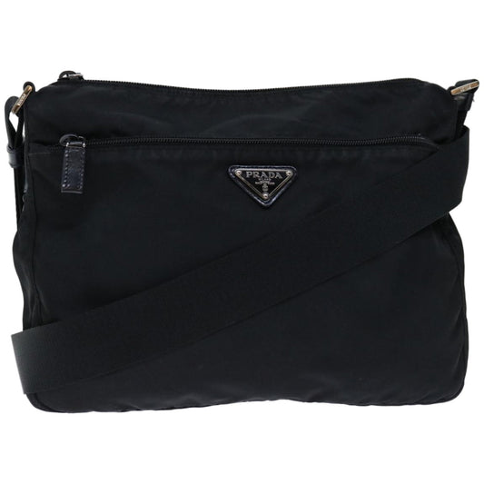 PRADA Shoulder Bag Nylon Black  fm3218