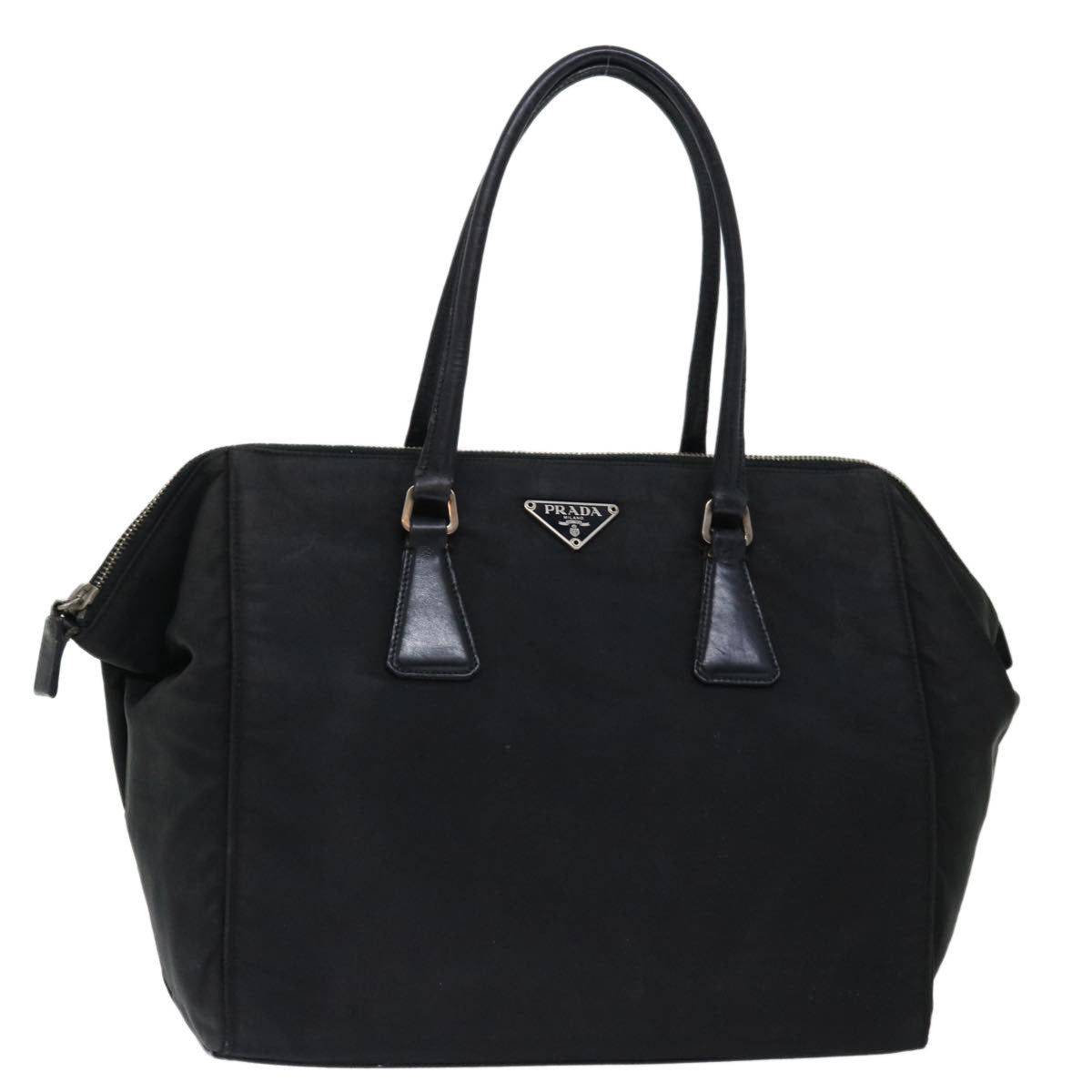 PRADA Hand Bag Nylon Black fm3361