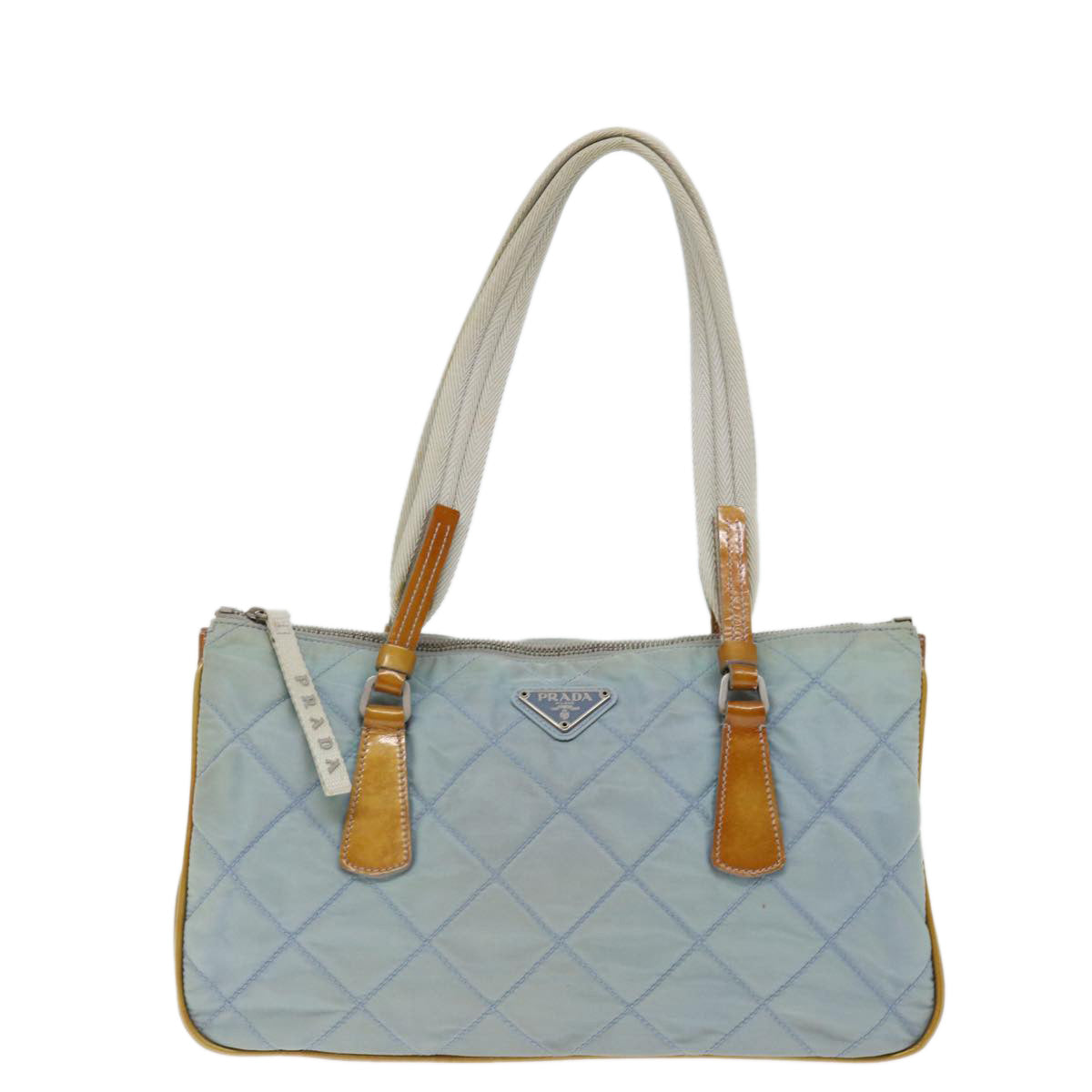 PRADA Shoulder Bag Nylon Blue fm3362