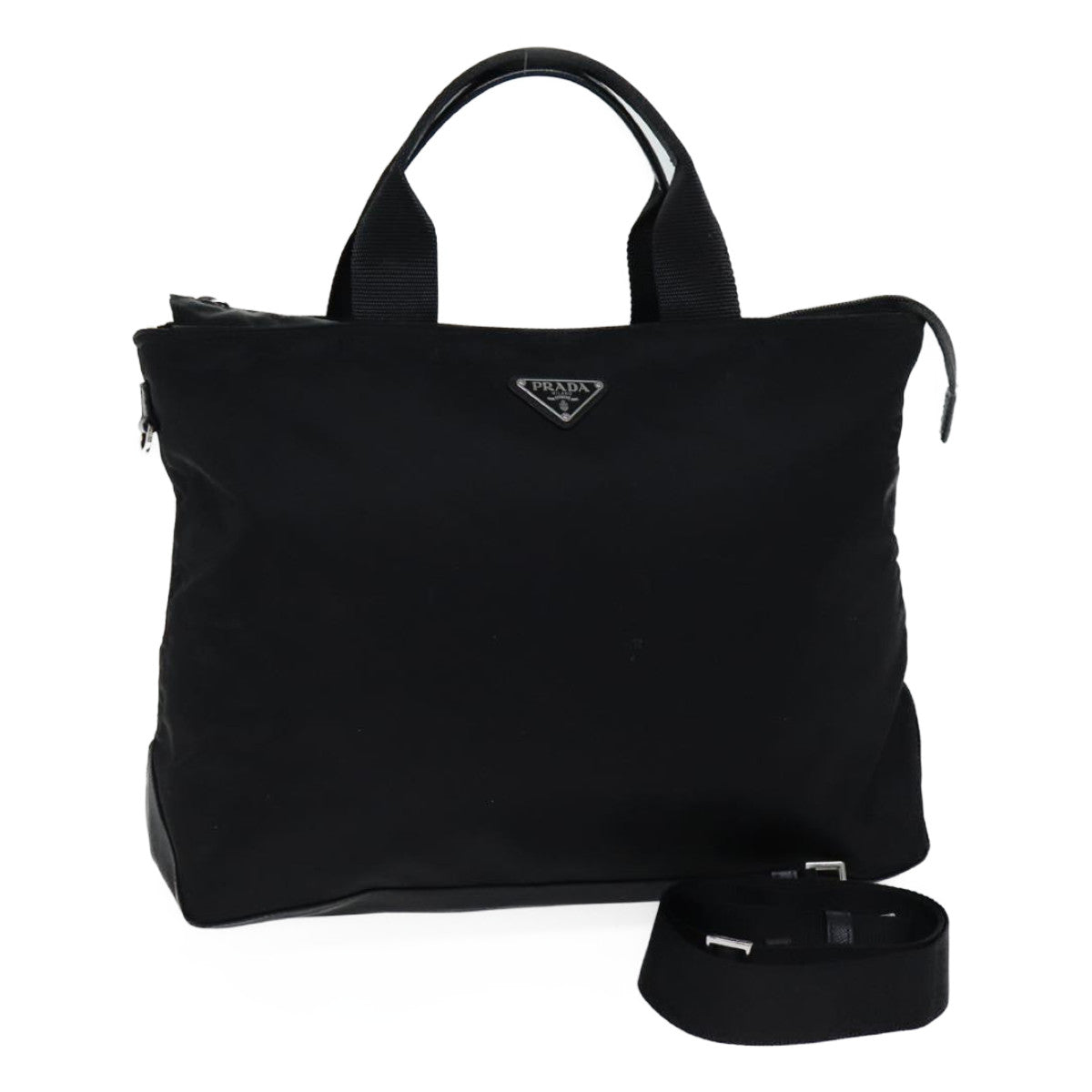 PRADA Hand Bag Nylon 2way Black fm3363