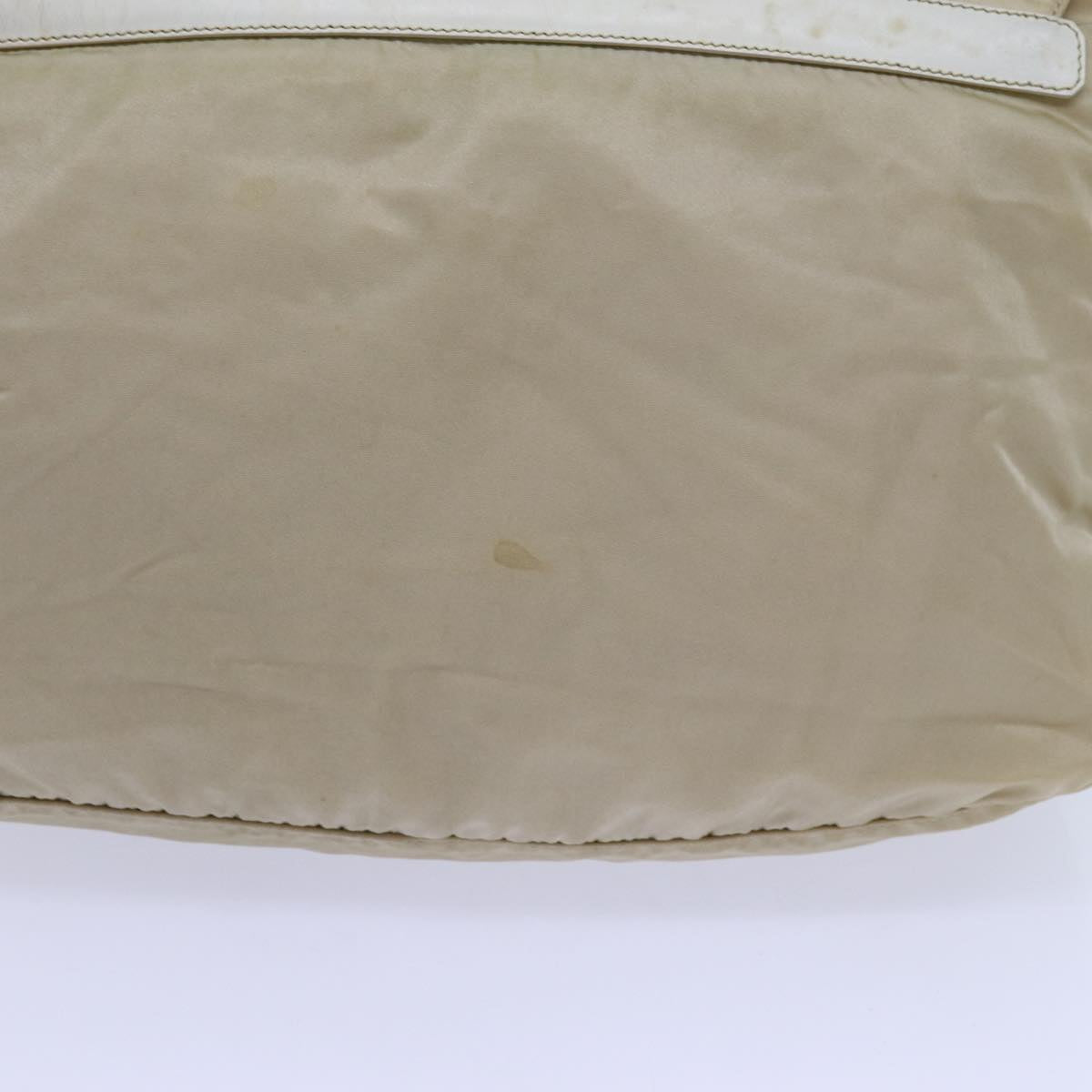 PRADA Shoulder Bag Nylon Beige fm3366