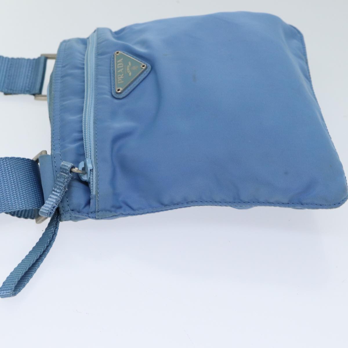 PRADA Shoulder Bag Nylon Blue fm3368
