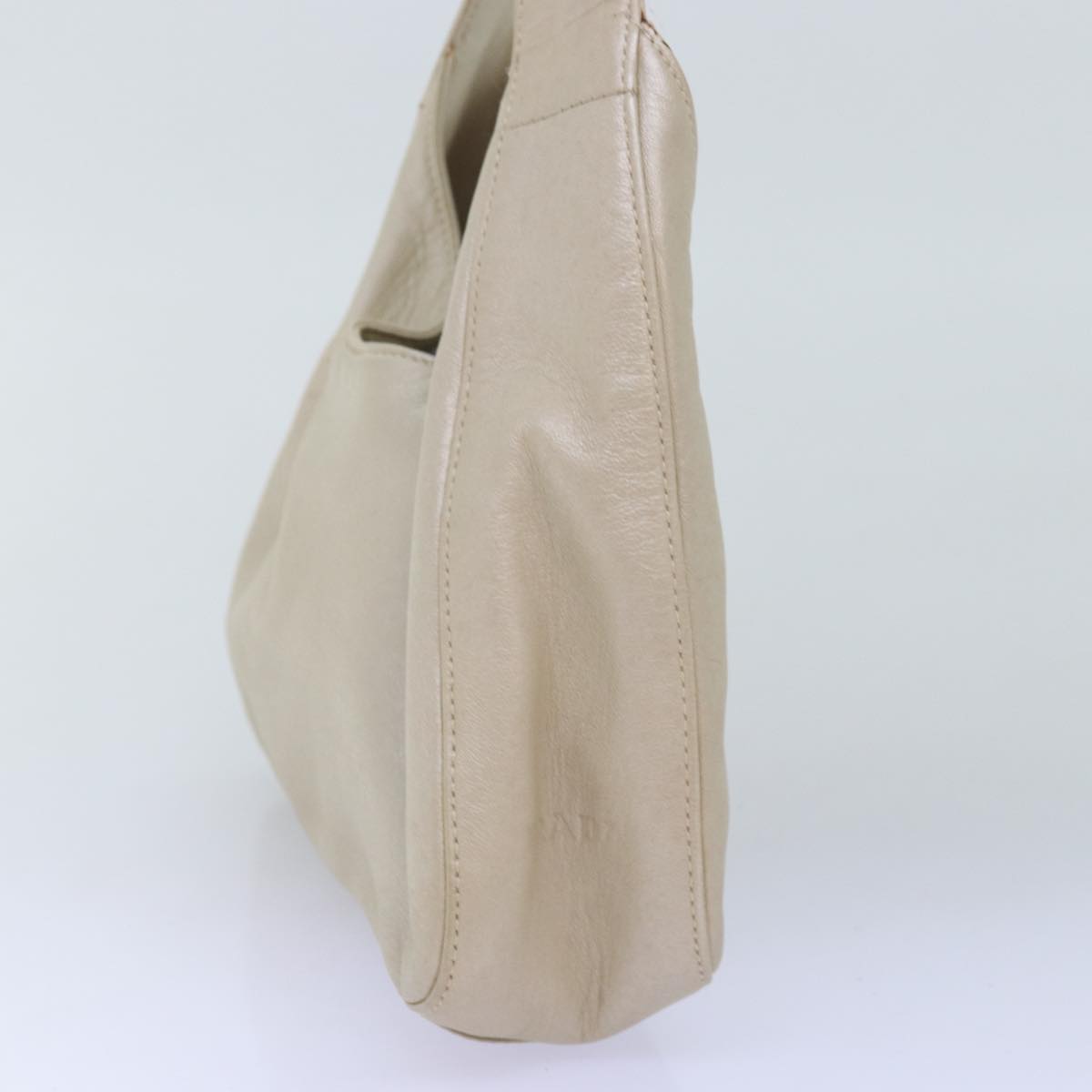 PRADA Hand Bag Leather White fm3418