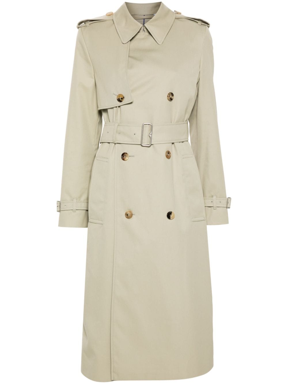 Burberry Women Cotton Blend Long Trench Coat