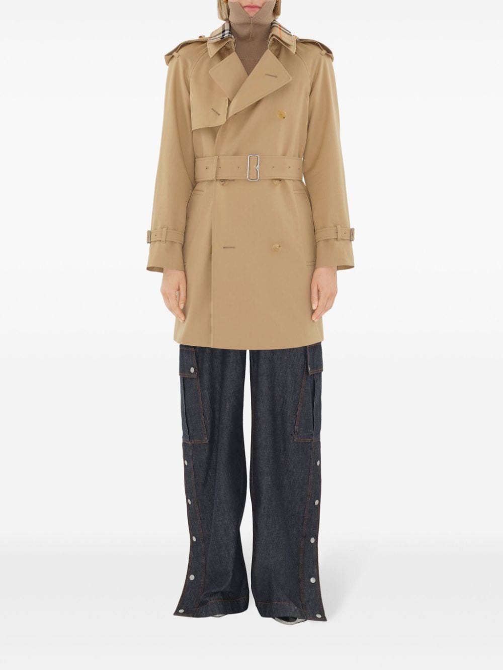 Burberry Women Cotton Trench Coat