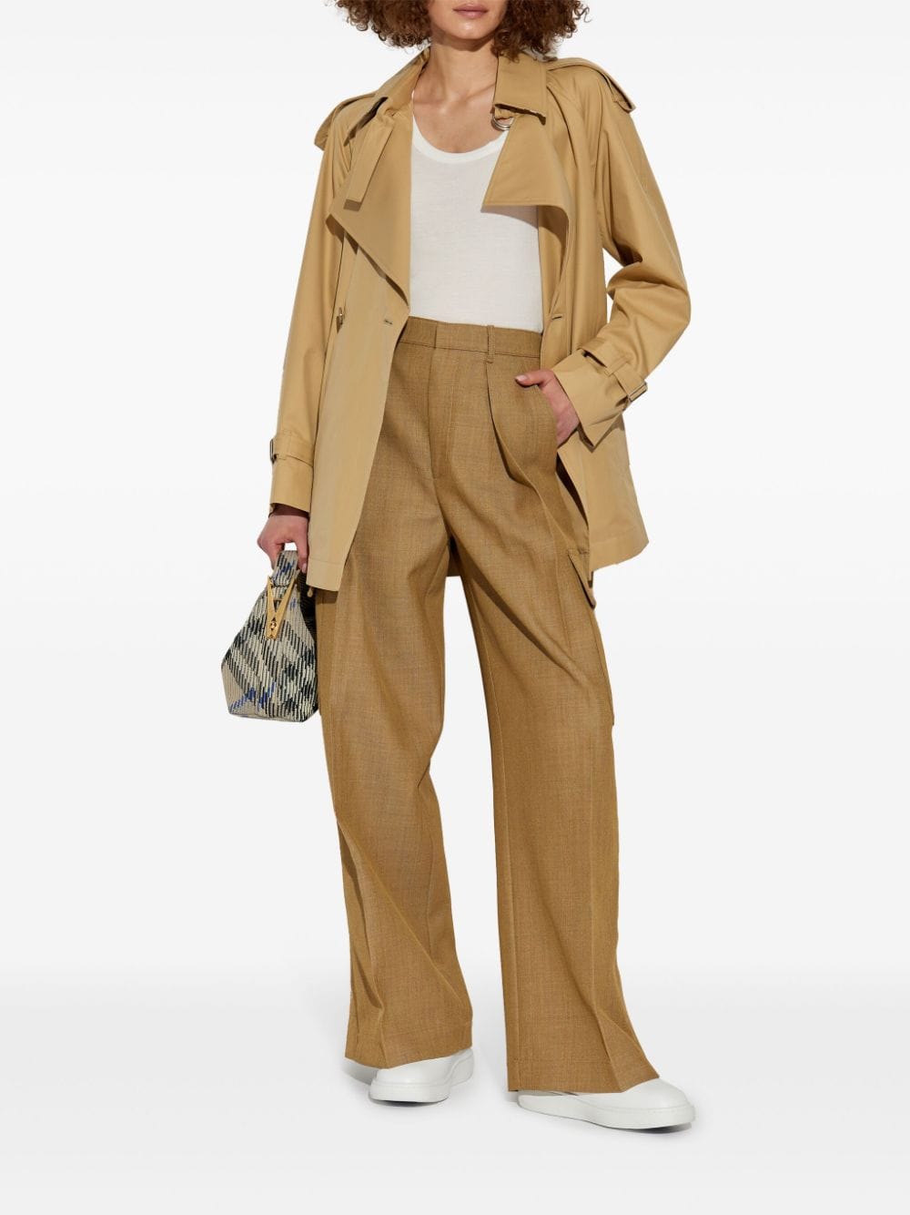 Burberry Women Cotton Trench Coat