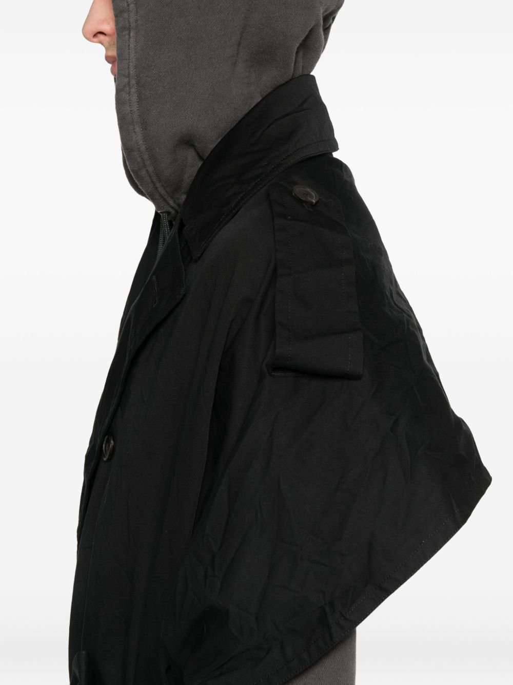 Balenciaga Women Cotton Trench Coat