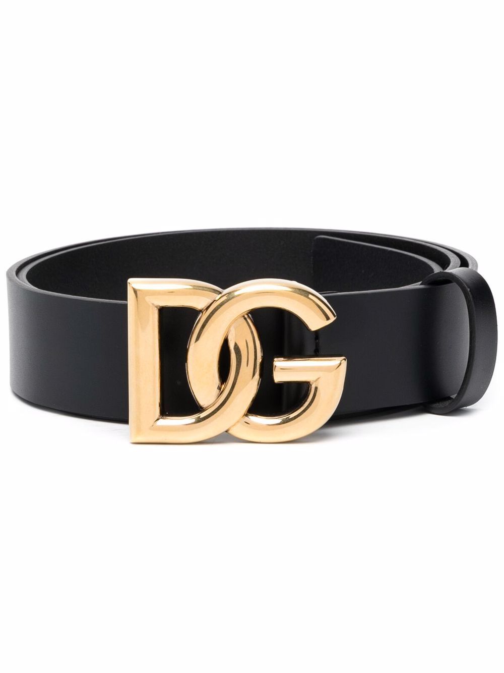 Dolce & Gabbana Men Dg Logo Leather Belt