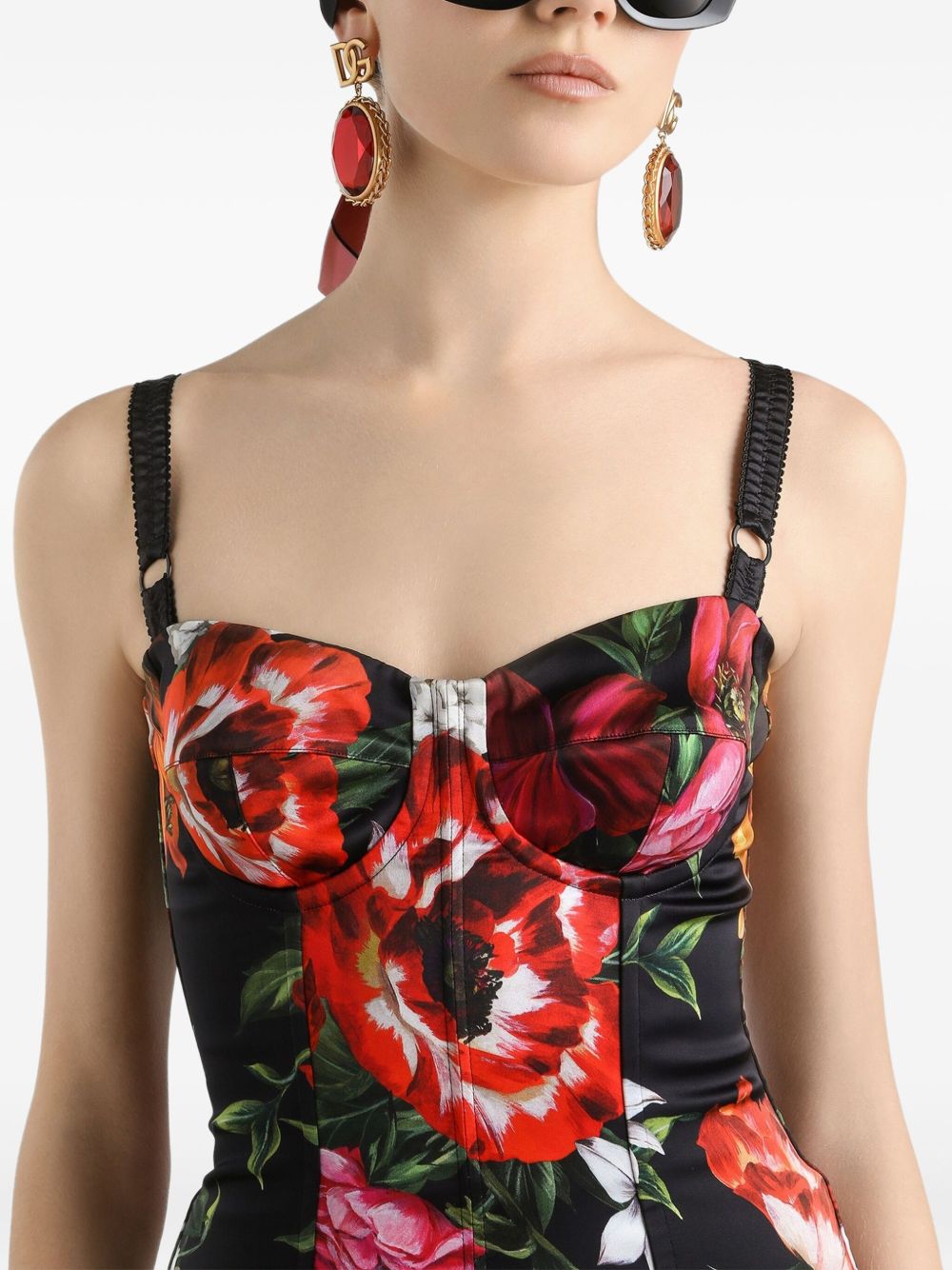 Dolce & Gabbana Women Satin Printed Dress