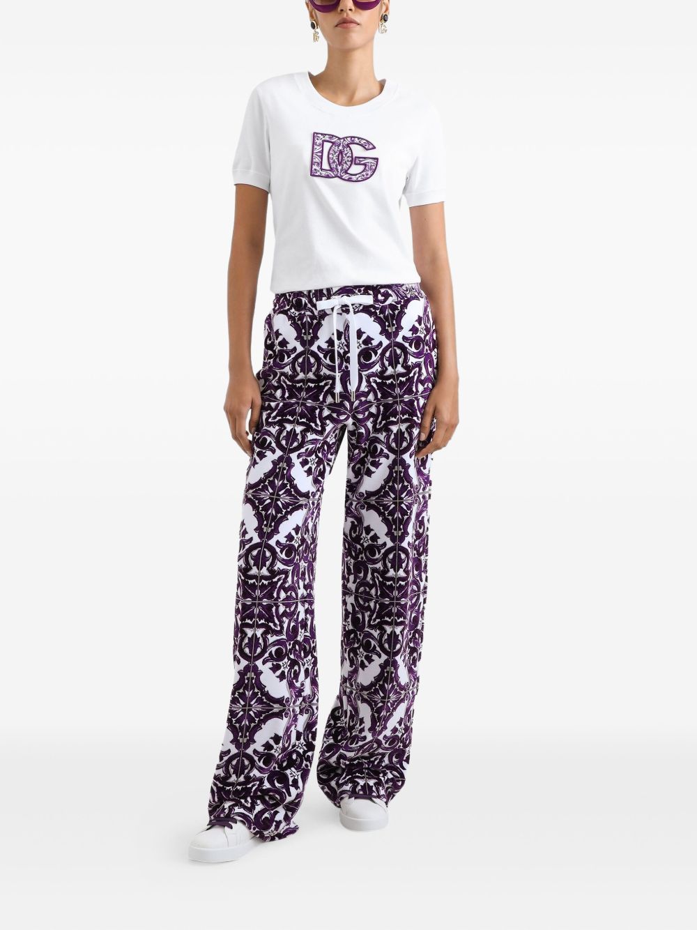 Dolce & Gabbana Women Logo Cotton T-Shirt