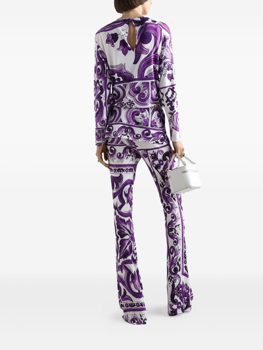 Dolce & Gabbana Women Maiolica Print Trousers