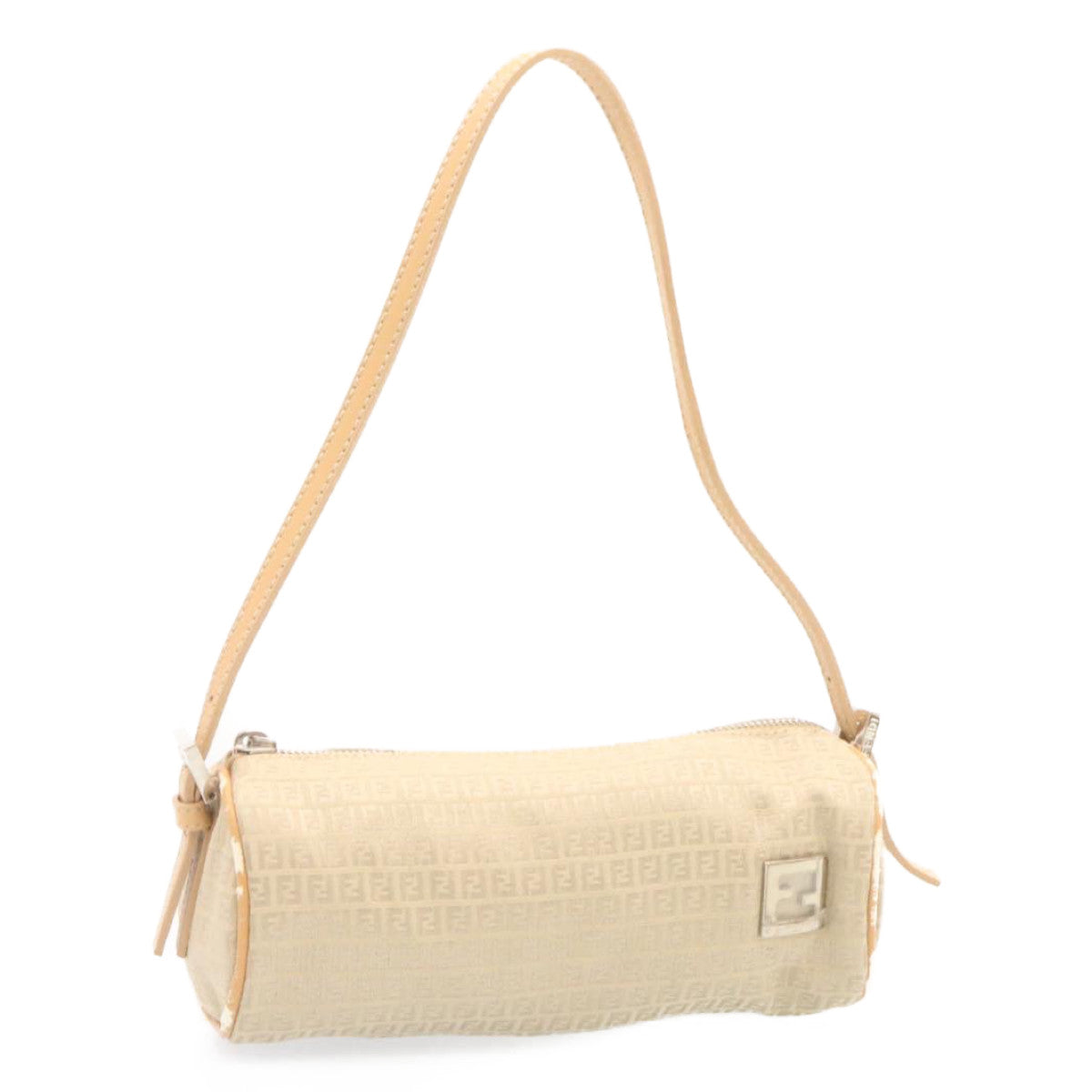 FENDI Micro Zucca Canvas Accessory Pouch Beige am1285g