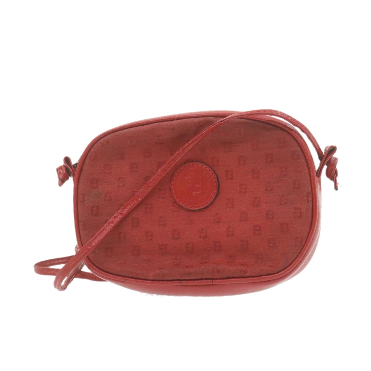 FENDI Shoulder Bag Red am864g