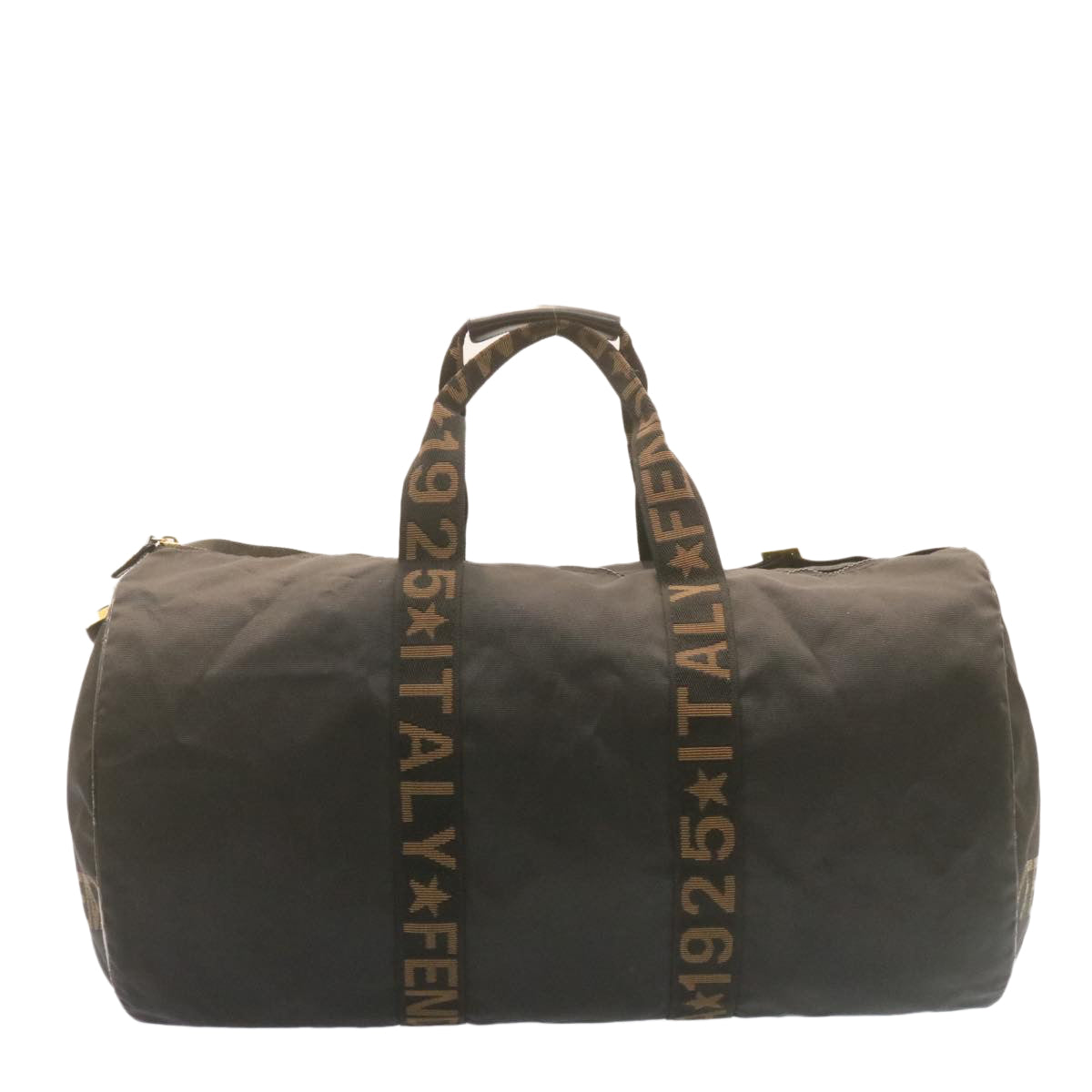 FENDI Boston Bag Nylon 2Way Black am998g