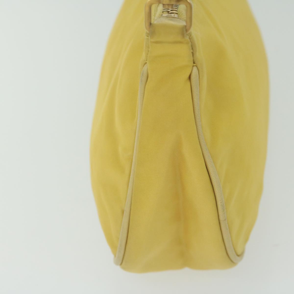 PRADA Accessory Pouch Nylon Yellow hk1026