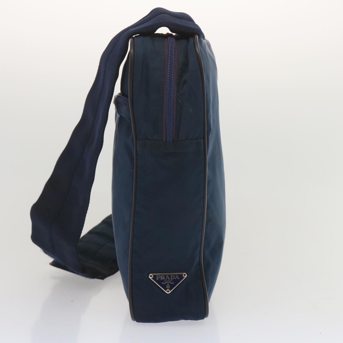 PRADA Shoulder Bag Nylon Navy  hk1116