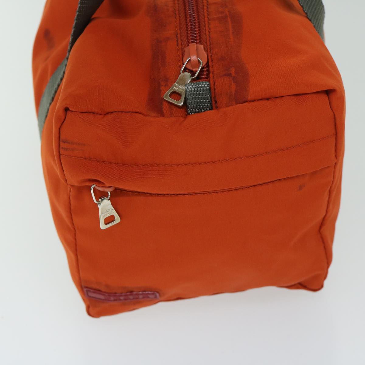 PRADA Sports Hand Bag Nylon Orange  hk1121