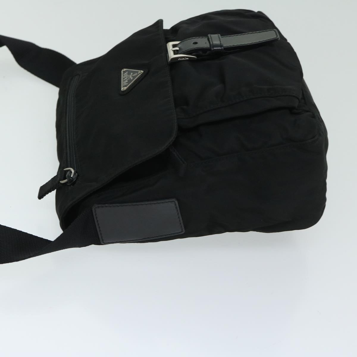 PRADA Shoulder Bag Nylon Black  hk1122