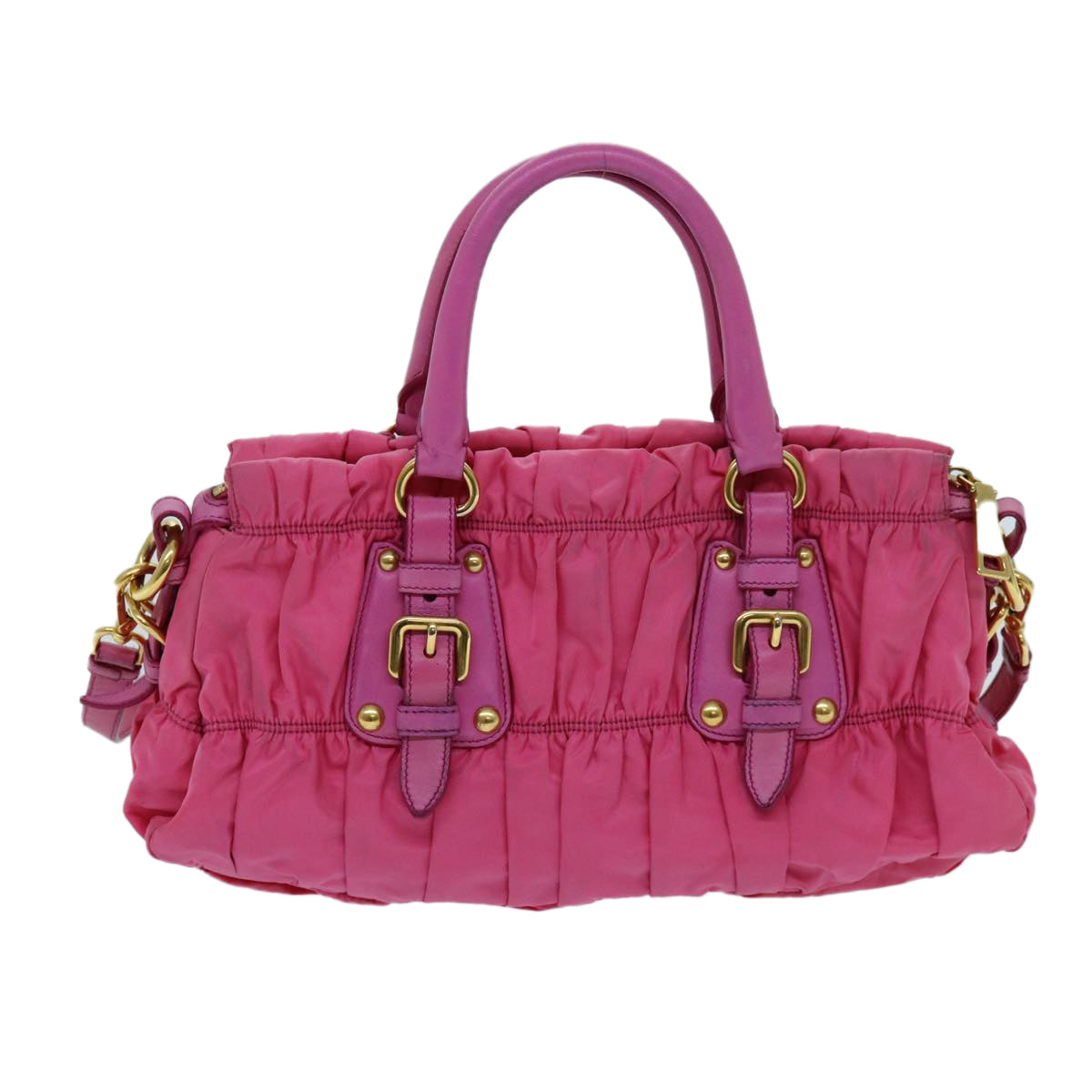 PRADA Hand Bag Nylon 2way Pink hk1210