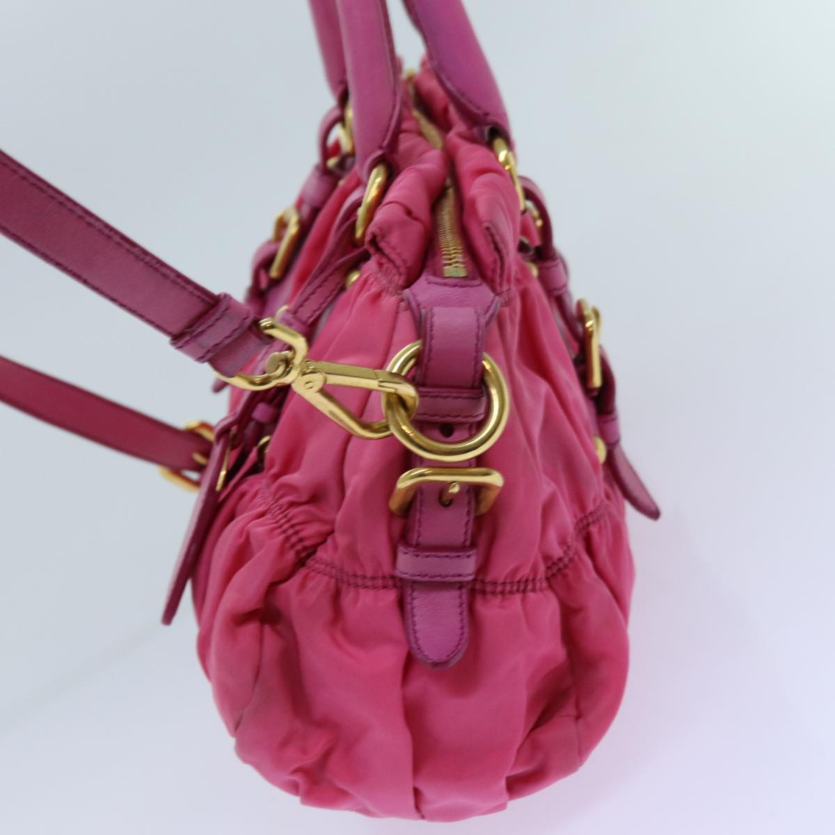 PRADA Hand Bag Nylon 2way Pink hk1210