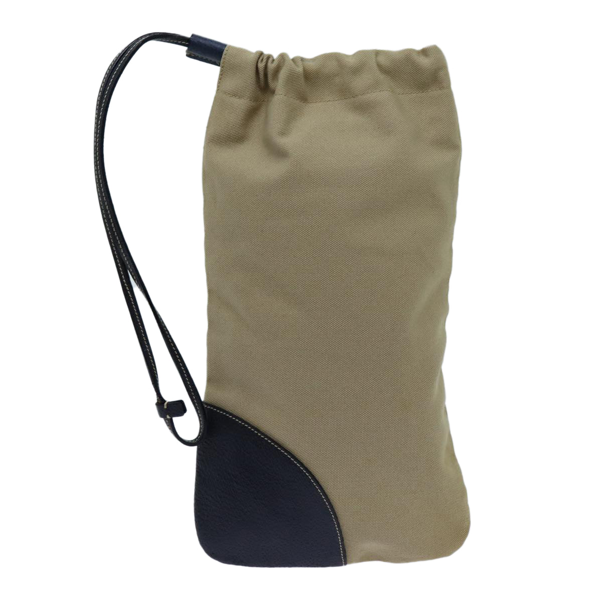 PRADA Pouch Canvas Beige hk1253