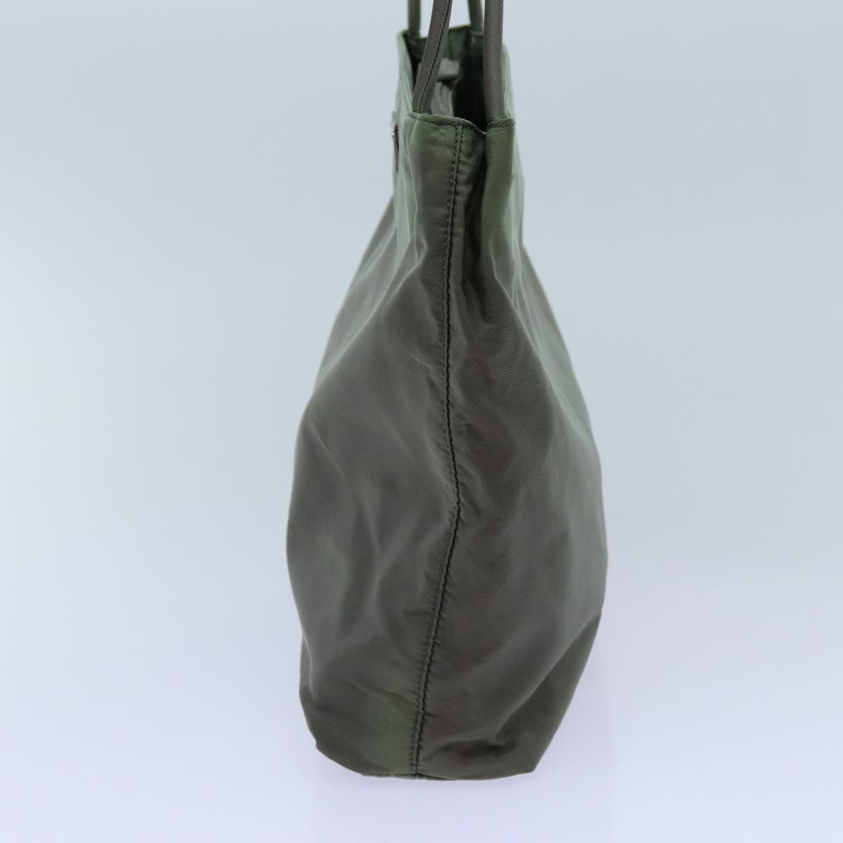 PRADA Hand Bag Nylon Khaki hk1260
