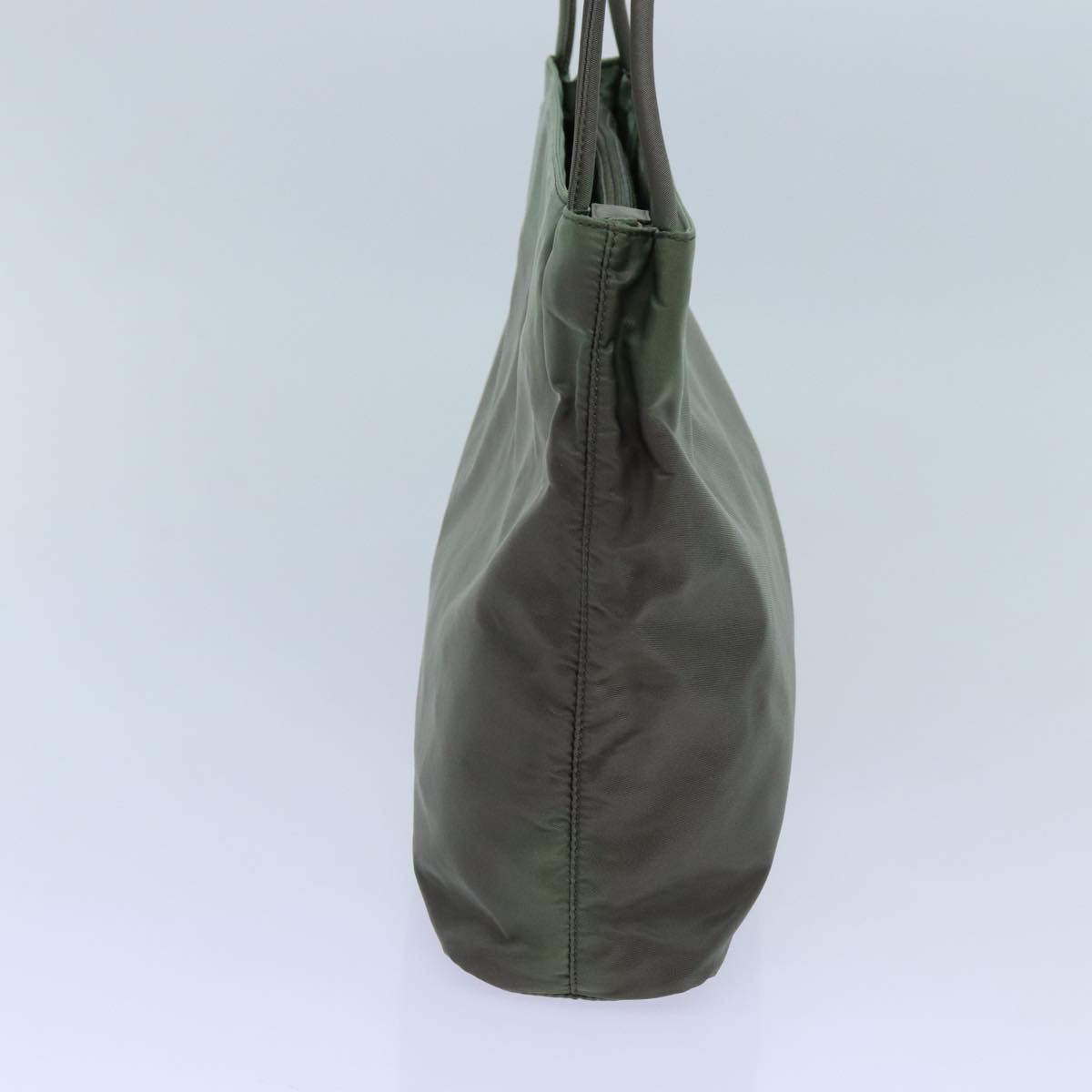 PRADA Hand Bag Nylon Khaki hk1260