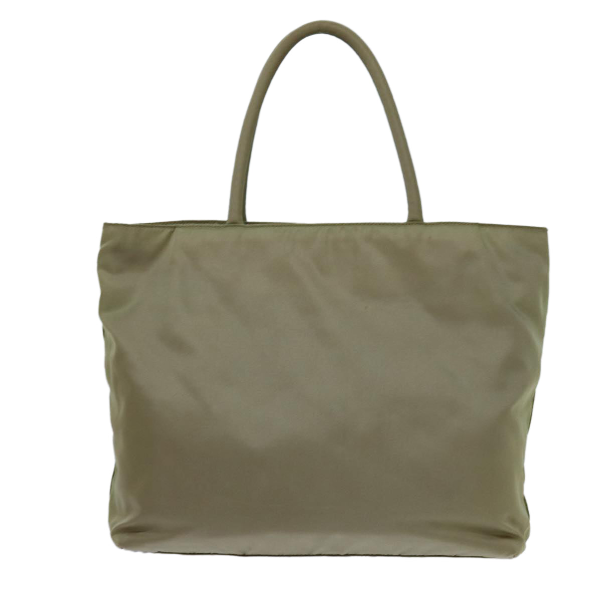 PRADA Hand Bag Nylon Beige hk1261