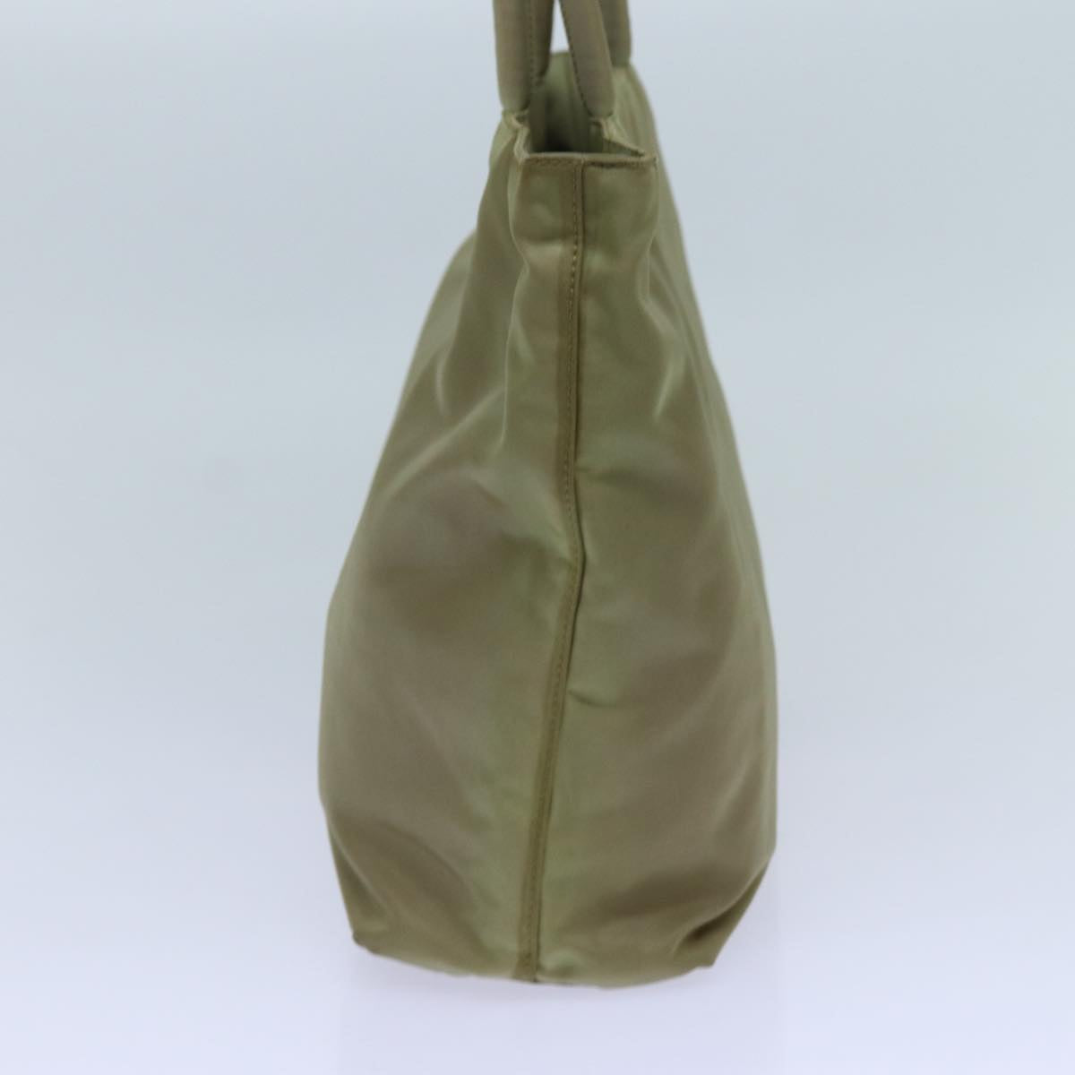 PRADA Hand Bag Nylon Beige hk1261