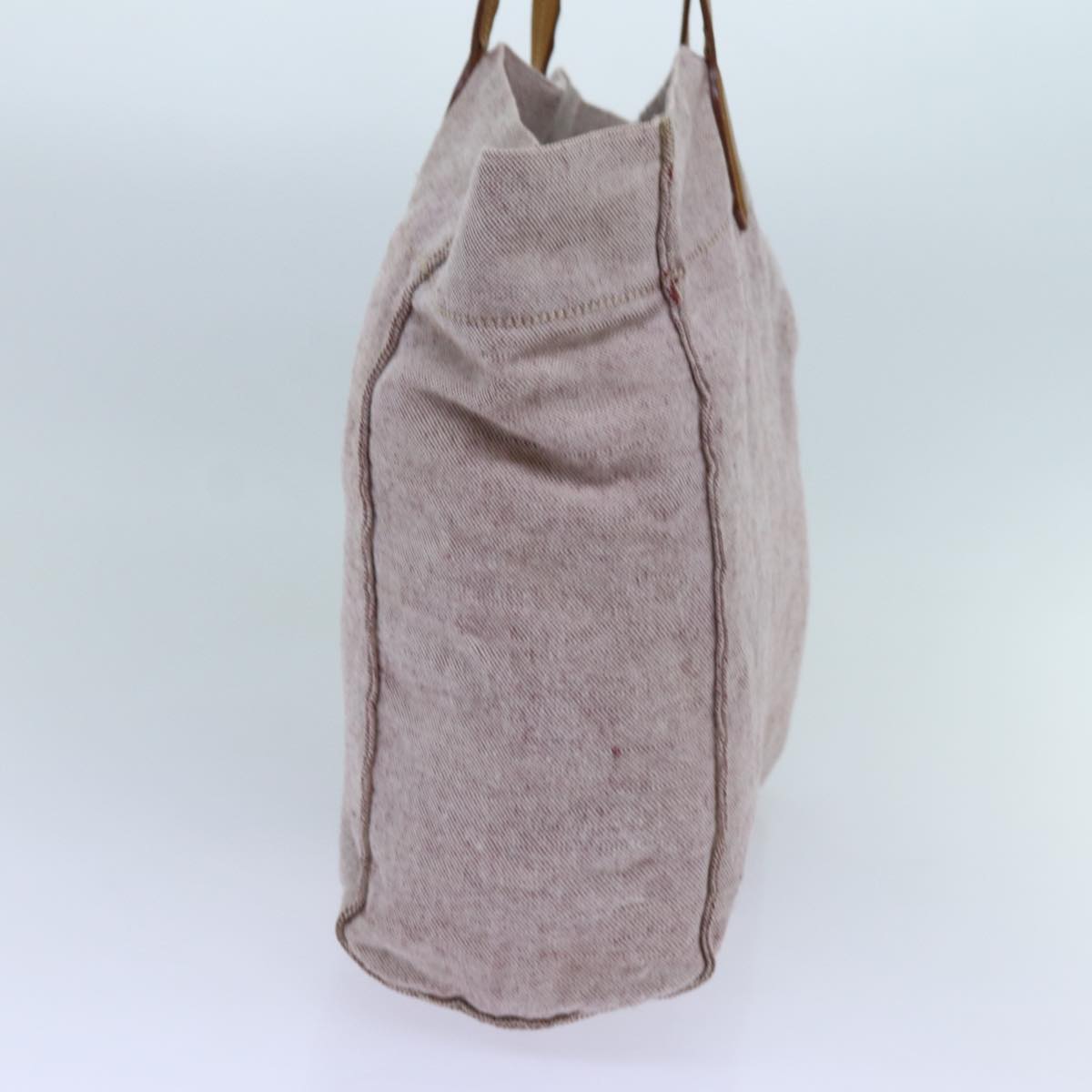 PRADA Tote Bag Canvas Beige hk1262
