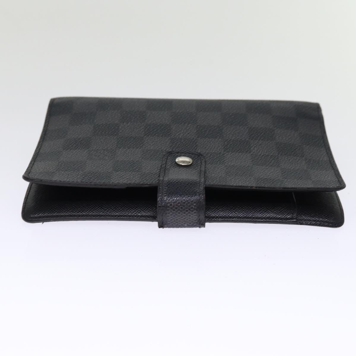 LOUIS VUITTON Damier Graphite Agenda MM Day Planner Cover R20242 LV hk1284