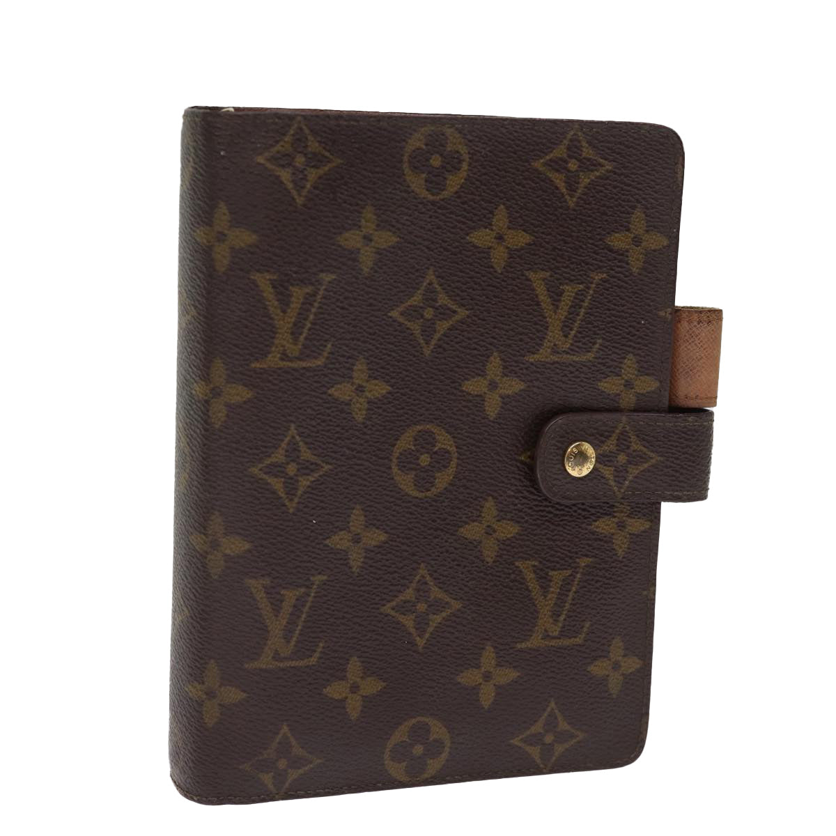 LOUIS VUITTON Monogram Agenda MM Day Planner Cover R20105 LV hk1285