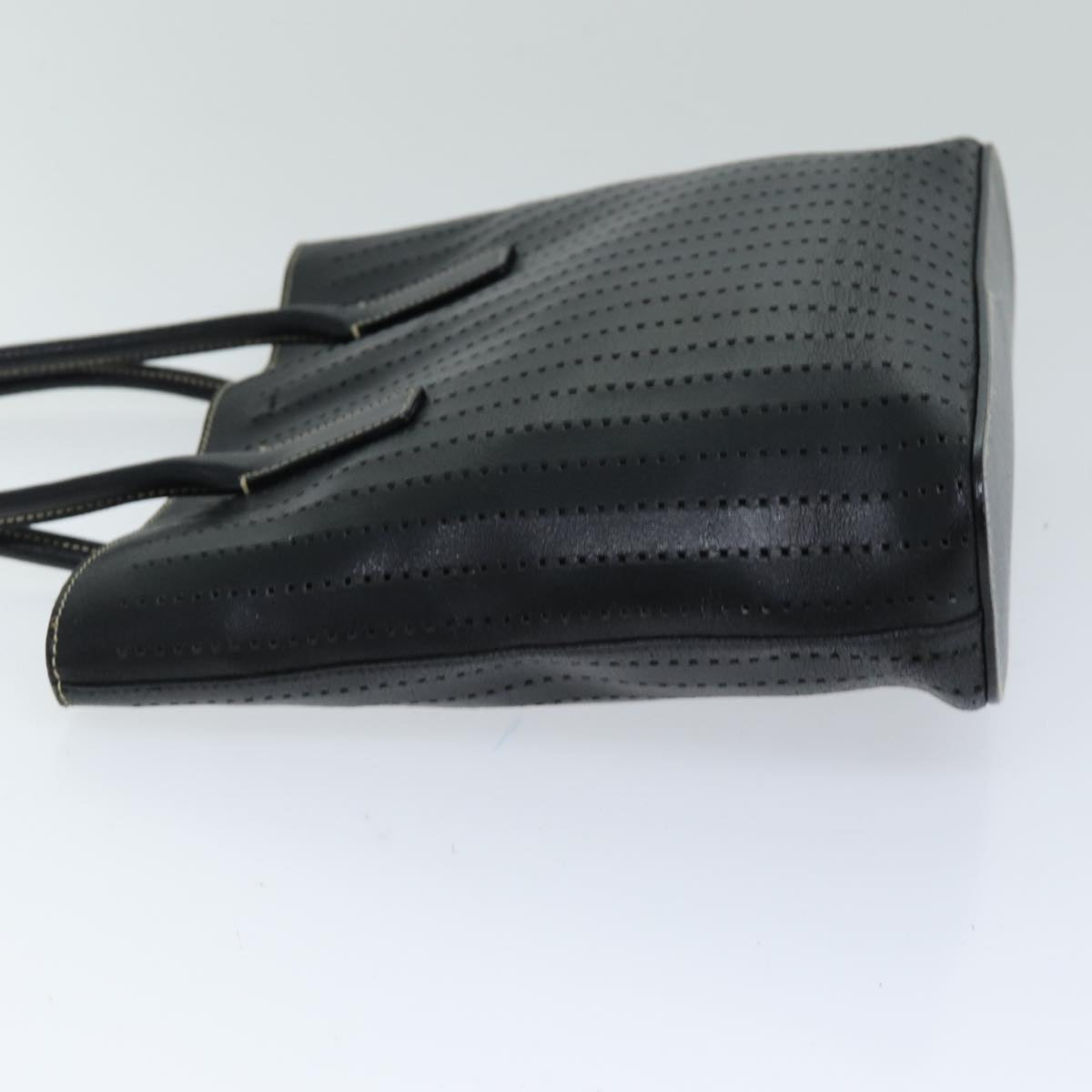 PRADA Hand Bag Leather Black hk1316