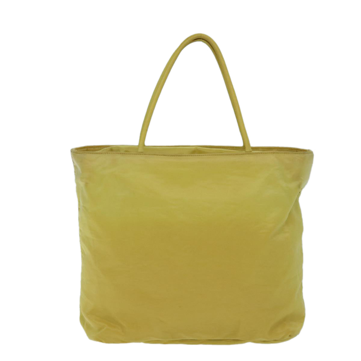 PRADA Hand Bag Nylon Yellow hk1317