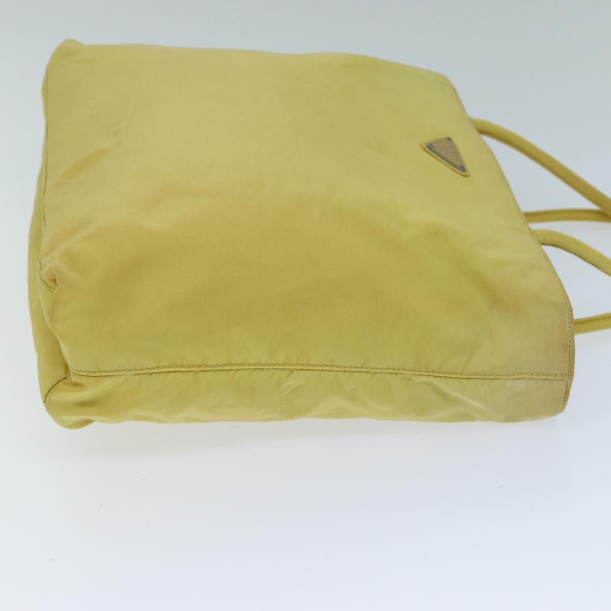 PRADA Hand Bag Nylon Yellow hk1317