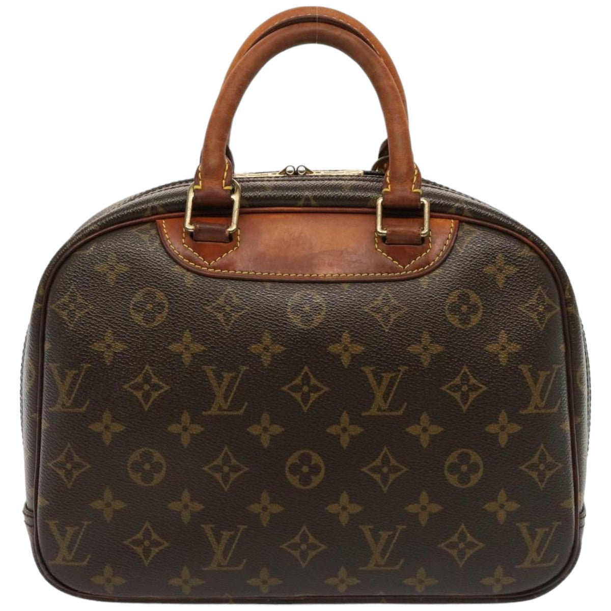 LOUIS VUITTON Monogram Trouville Hand Bag M42228 LV hk1348