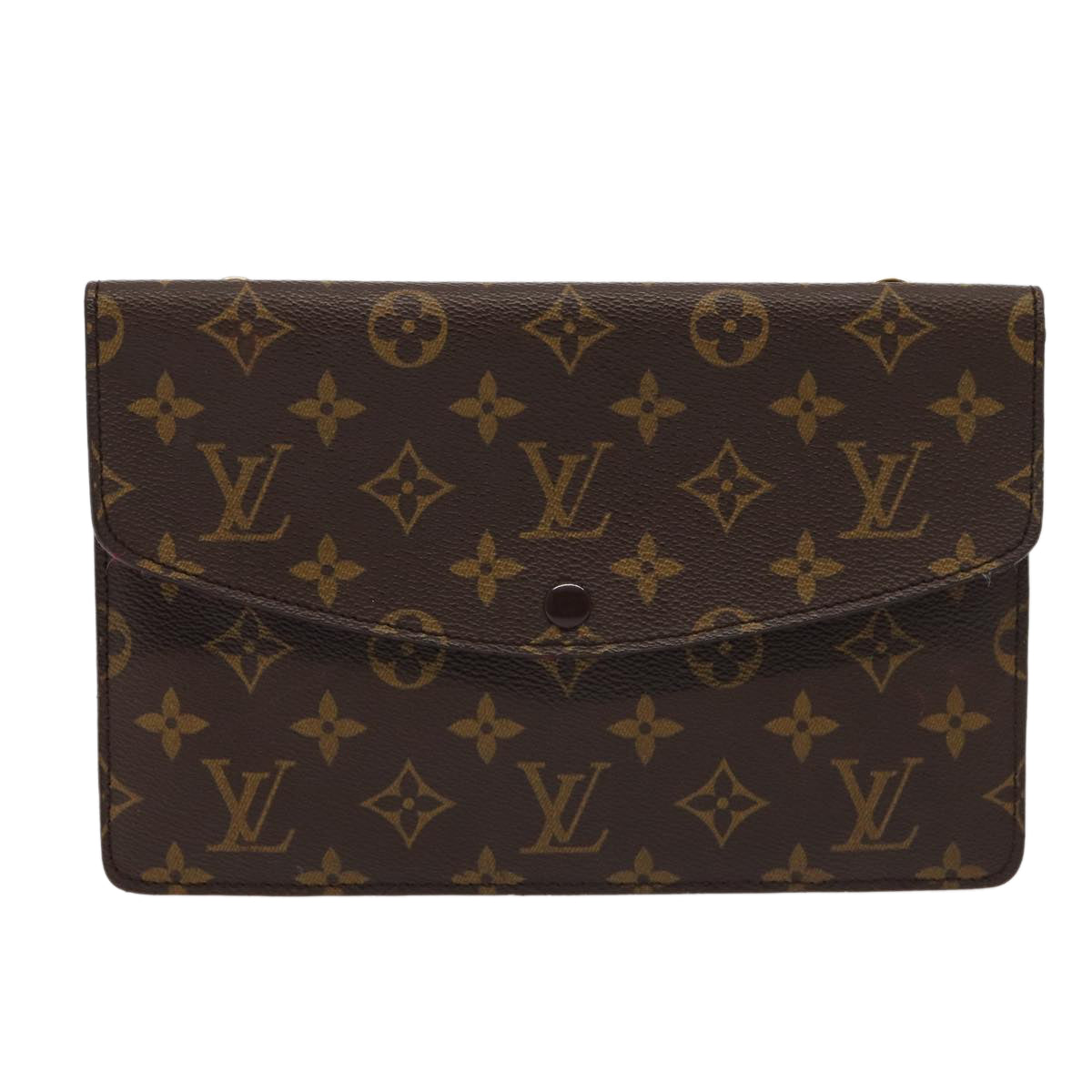 LOUIS VUITTON Monogram Double Rabat Shoulder Bag M51815 LV hk1452