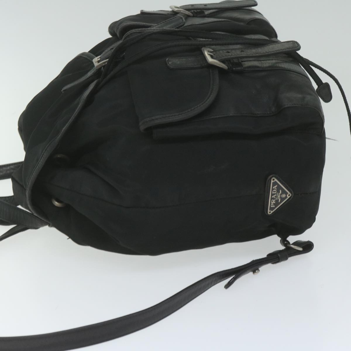 PRADA Backpack Nylon Black hk925