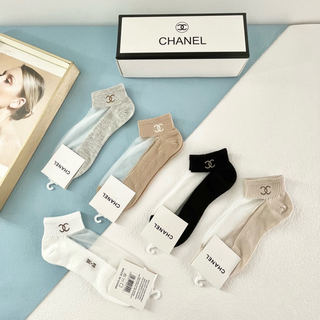 CHANEL ANKLE SOCKS 188252 (1 BOX)