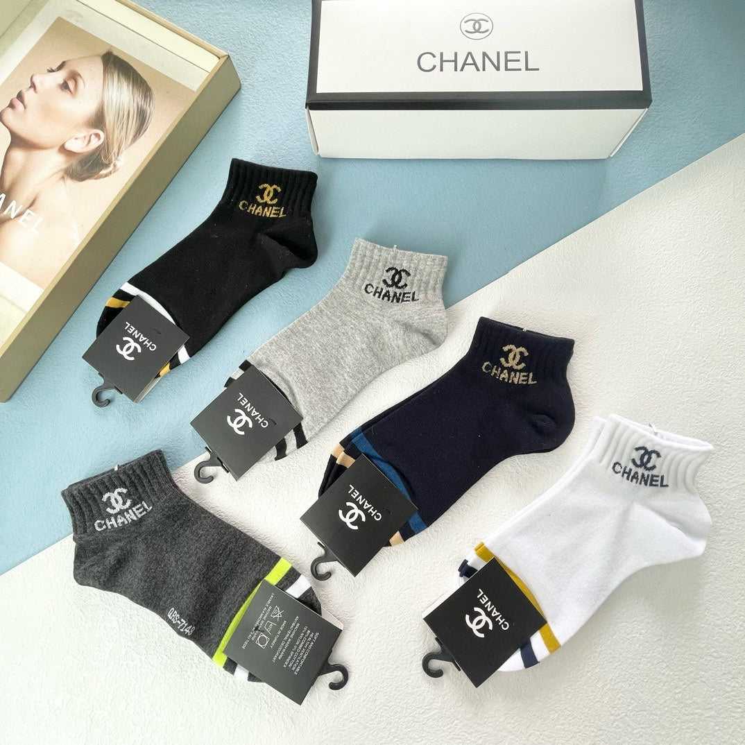 CHANEL ANKLE SOCKS 189432 (1 BOX)