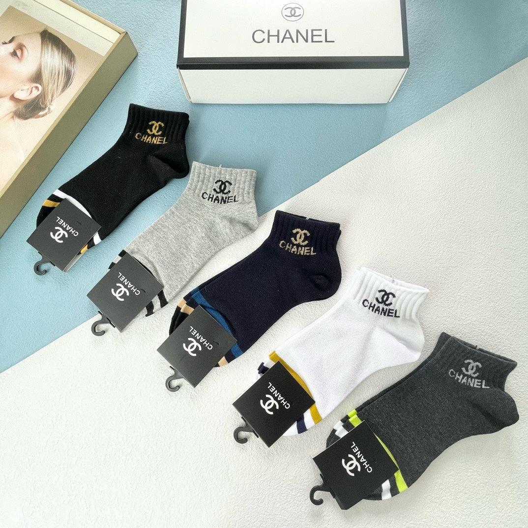 CHANEL ANKLE SOCKS 189432 (1 BOX)