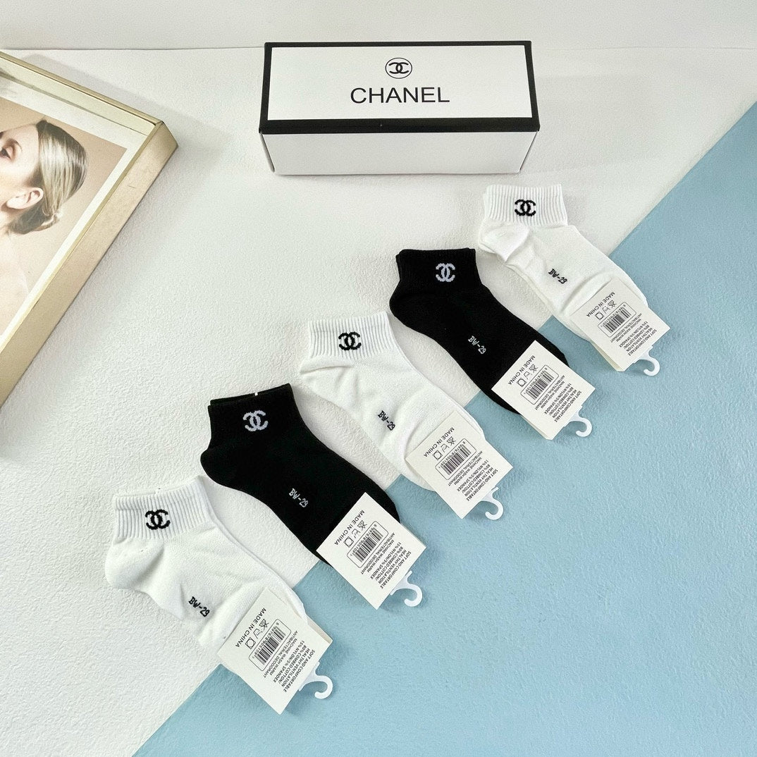 CHANEL ANKLE SOCKS 189437 (1 BOX)