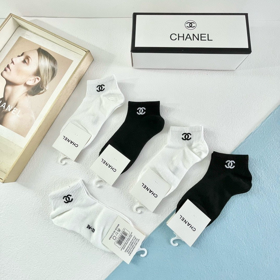 CHANEL ANKLE SOCKS 189437 (1 BOX)