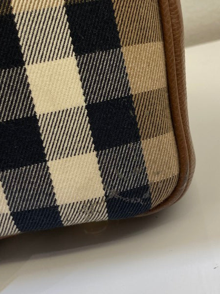 Burberry Brown House Check Satchel Bag